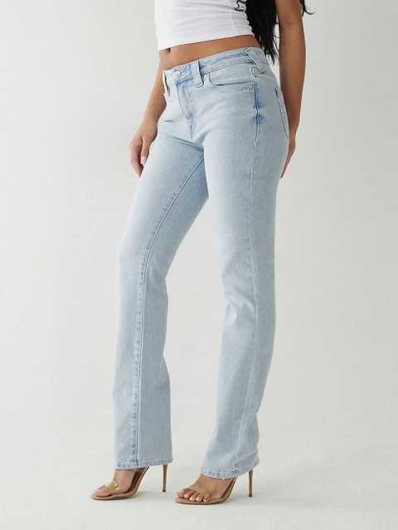 True Religion Billie Straight Jeans Dam Blå | CLG985624