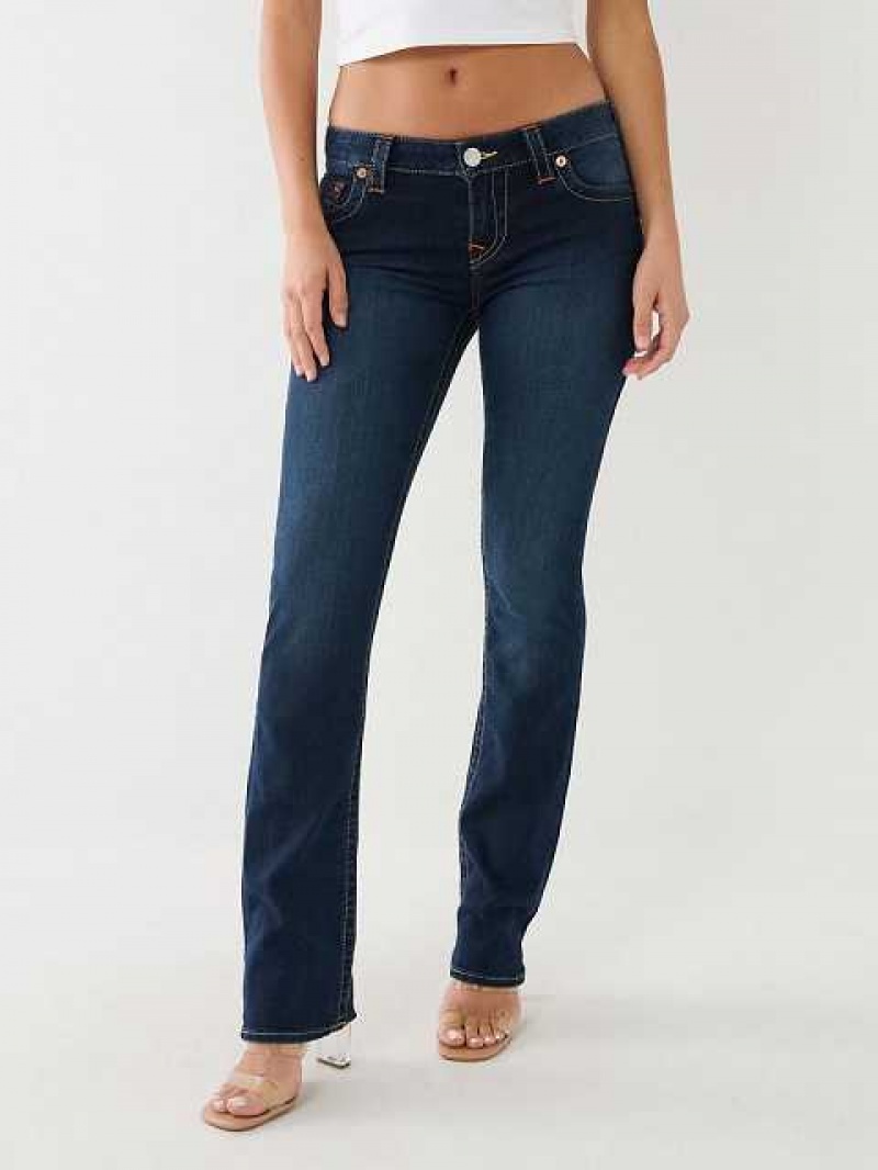 True Religion Billie Straight Jeans Dam Mörkblå | CJP403769