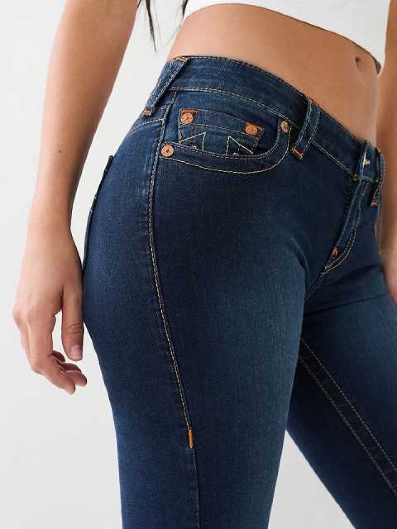 True Religion Billie Straight Jeans Dam Mörkblå | CJP403769