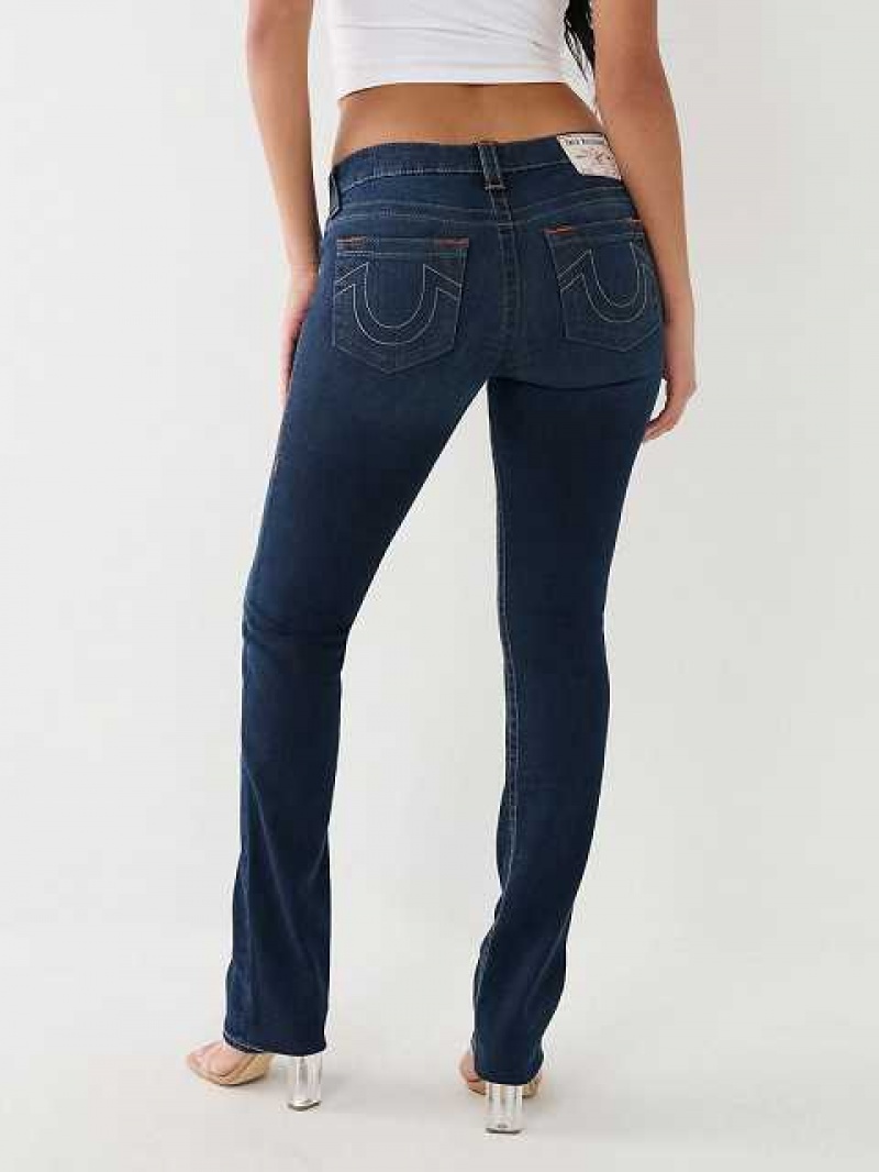 True Religion Billie Straight Jeans Dam Mörkblå | CJP403769