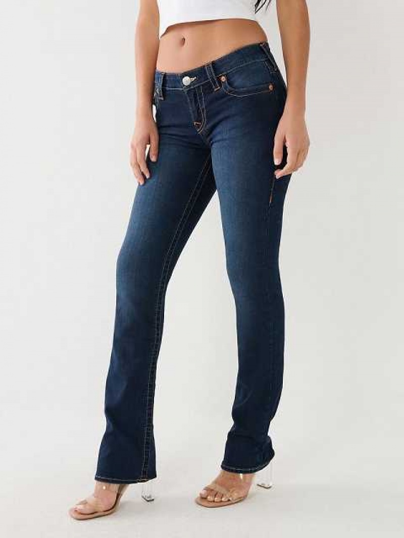 True Religion Billie Straight Jeans Dam Mörkblå | CJP403769