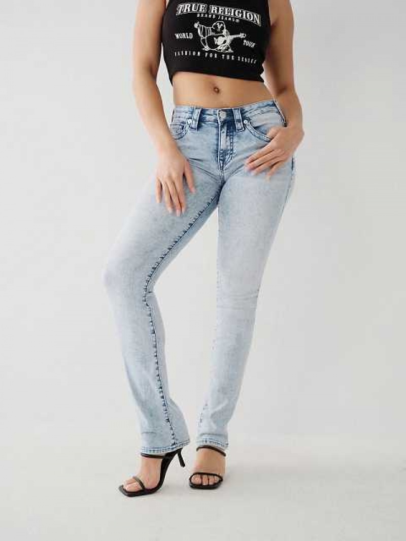 True Religion Billie Straight Jeans Dam Ljusblå | LRJ527934