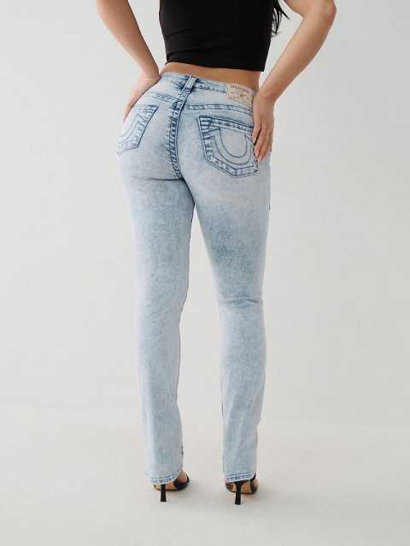 True Religion Billie Straight Jeans Dam Ljusblå | LRJ527934