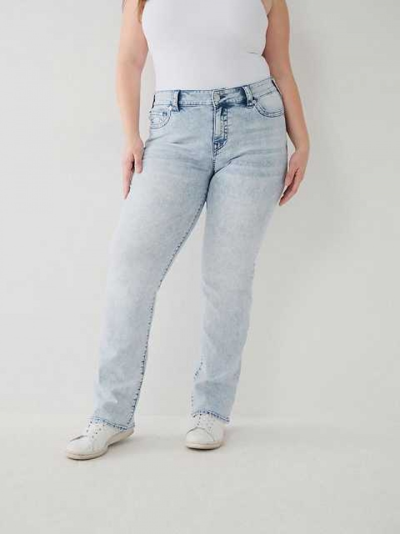 True Religion Billie Straight Jeans Dam Ljusblå | LRJ527934