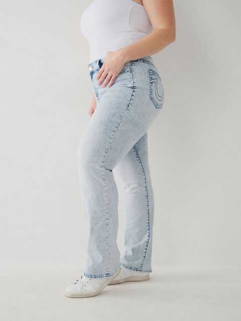 True Religion Billie Straight Jeans Dam Ljusblå | LRJ527934