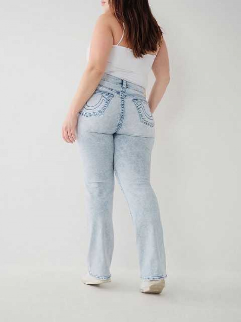 True Religion Billie Straight Jeans Dam Ljusblå | LRJ527934