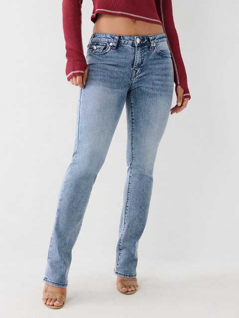 True Religion Billie Straight Jeans Dam Ljustvätt | AUQ320967