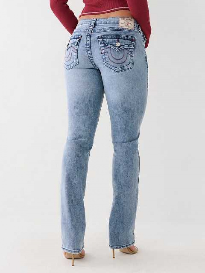 True Religion Billie Straight Jeans Dam Ljustvätt | AUQ320967