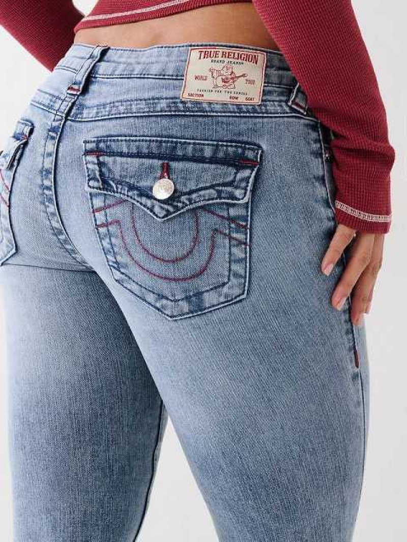 True Religion Billie Straight Jeans Dam Ljustvätt | AUQ320967