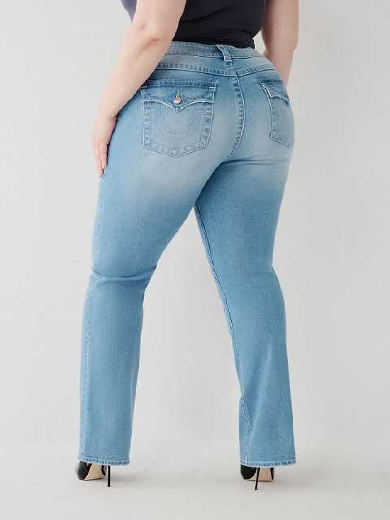 True Religion Billie Straight Jeans Dam Blå | KGZ625981