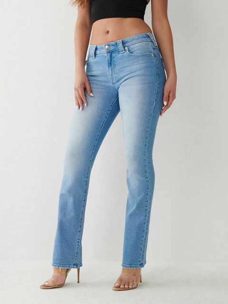 True Religion Billie Straight Jeans Dam Blå | KGZ625981