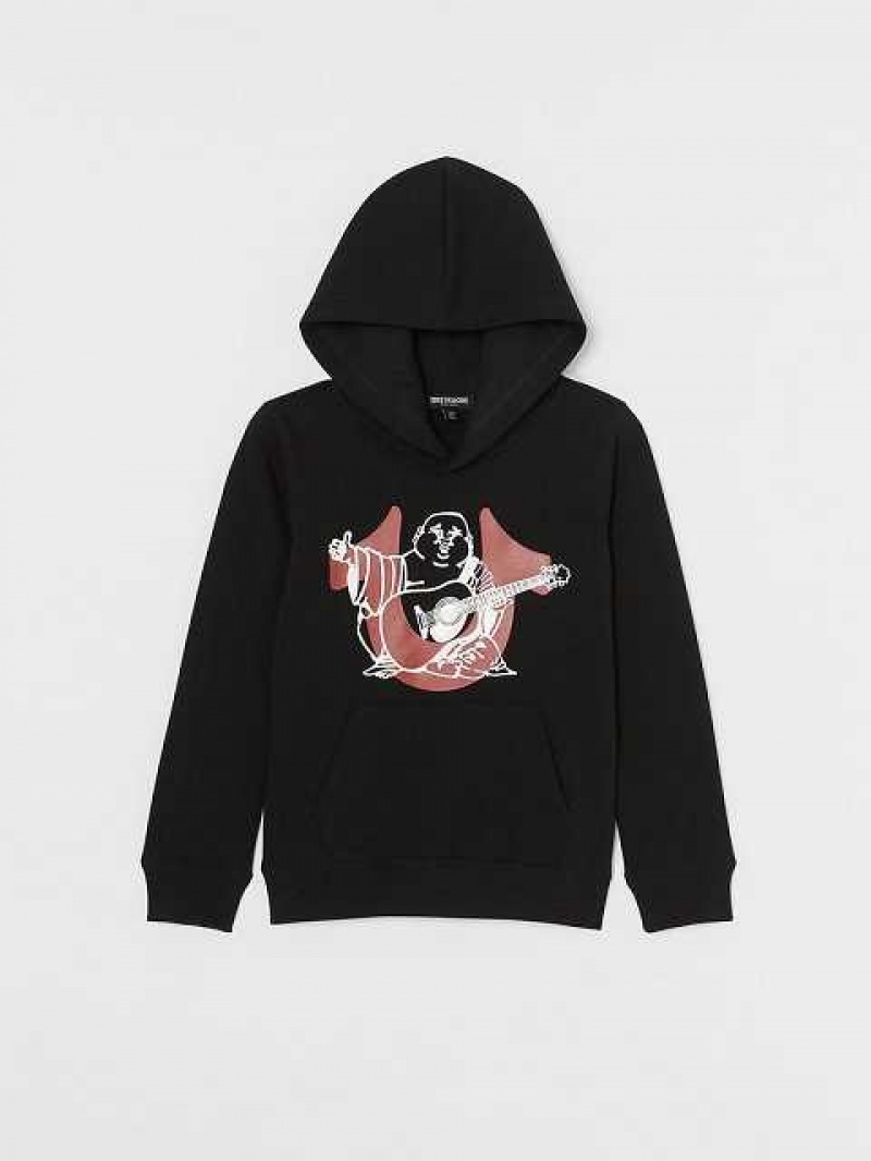 True Religion Buddha Hoodie Barn Svarta | ZPW648273