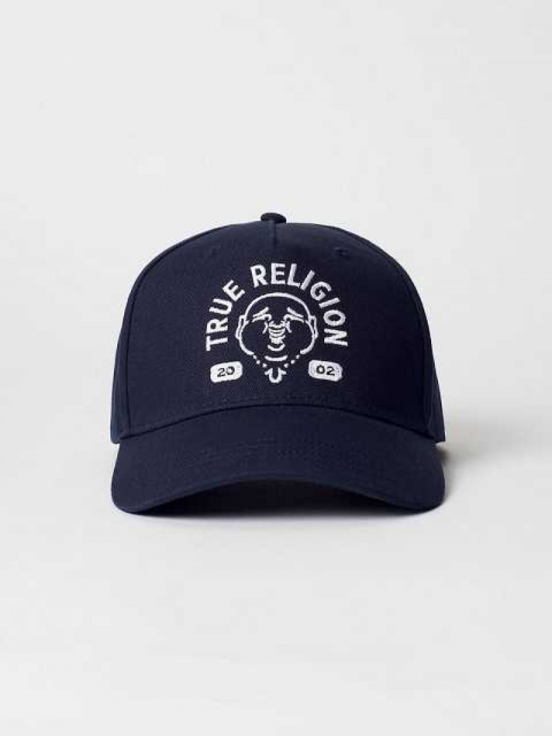 True Religion Buddha Logo Hatt Unisex Marinblå Blå | YWD653849