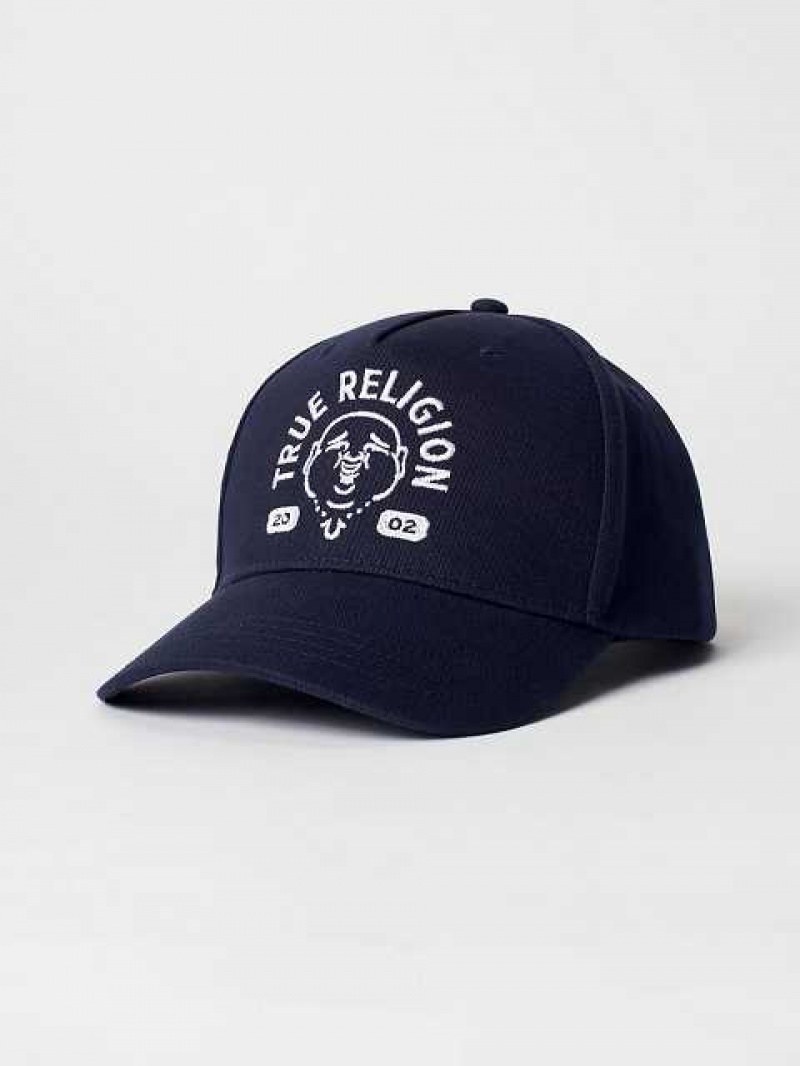 True Religion Buddha Logo Hatt Unisex Marinblå Blå | YWD653849