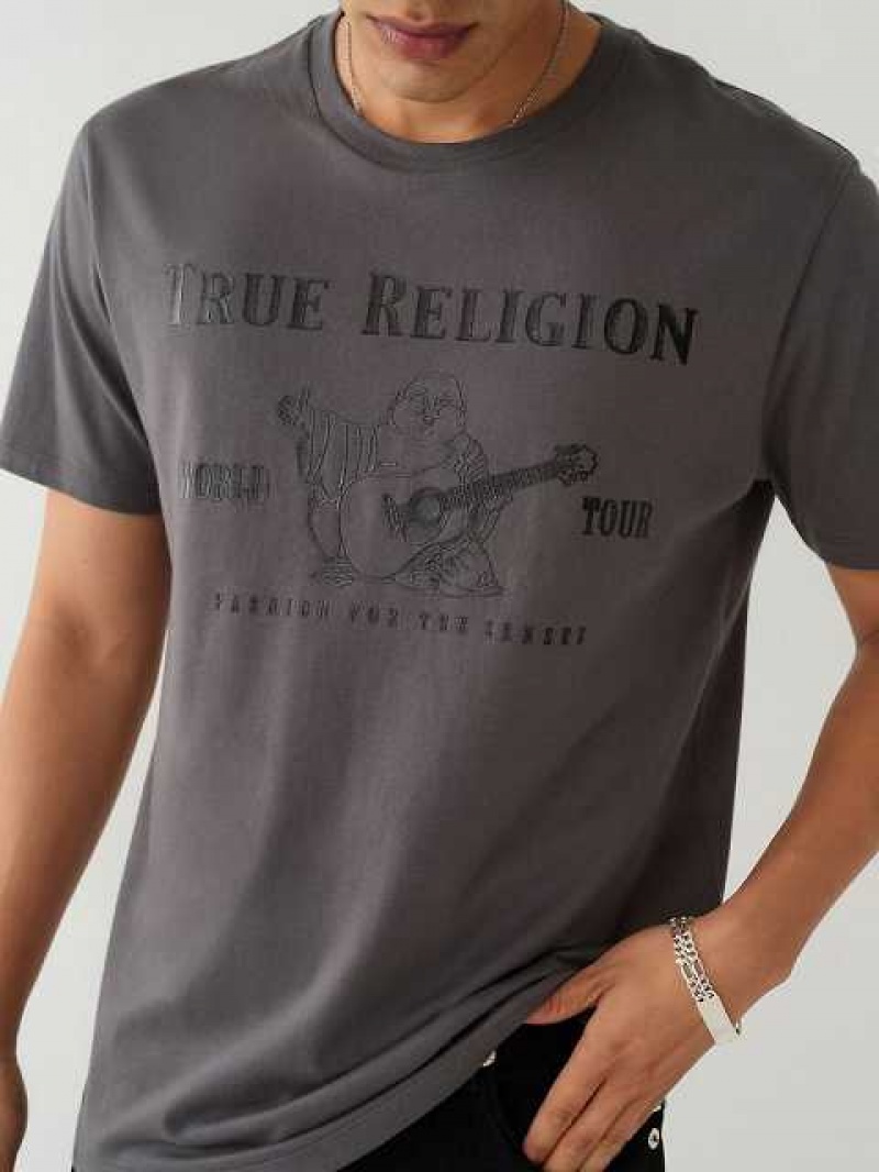 True Religion Buddha Logo T-shirt Herr Grå | PUL071465