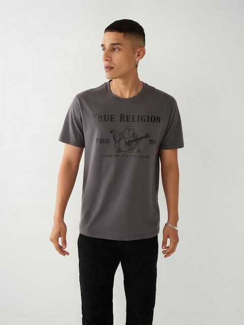 True Religion Buddha Logo T-shirt Herr Grå | PUL071465