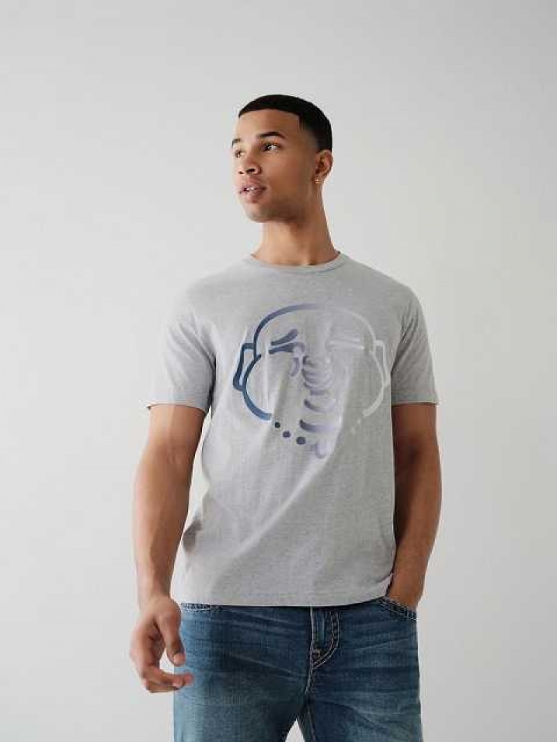 True Religion Buddha Logo T-shirt Herr Grå | SVD625739