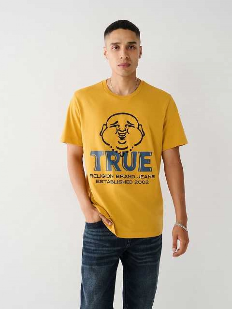 True Religion Buddha Logo T-shirt Herr Gula | KBS873159