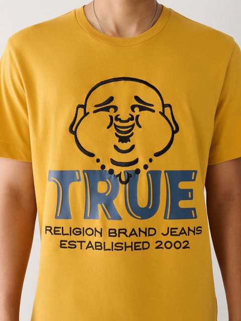 True Religion Buddha Logo T-shirt Herr Gula | KBS873159