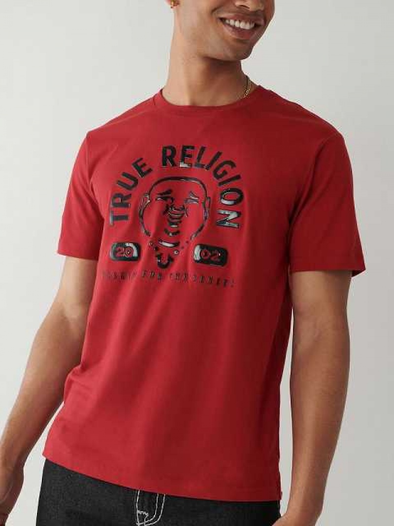 True Religion Buddha Logo T-shirt Herr Röda | HQG294310