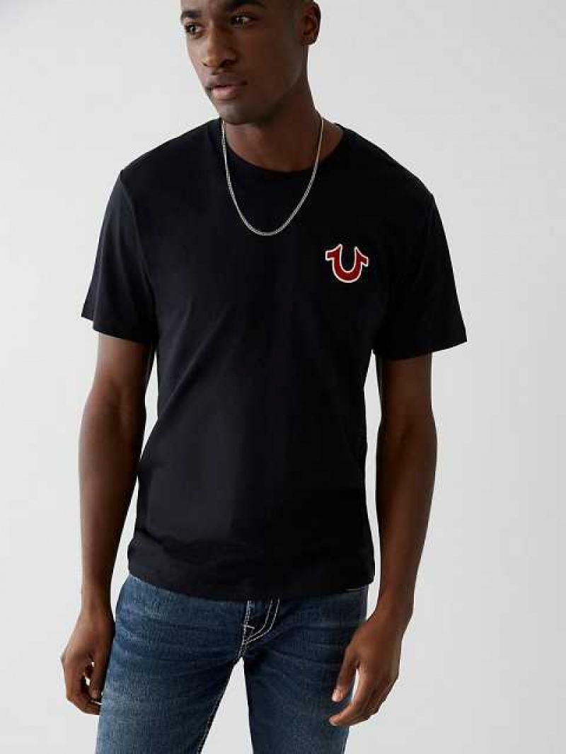 True Religion Buddha Logo T-shirt Herr Svarta | OFS512803