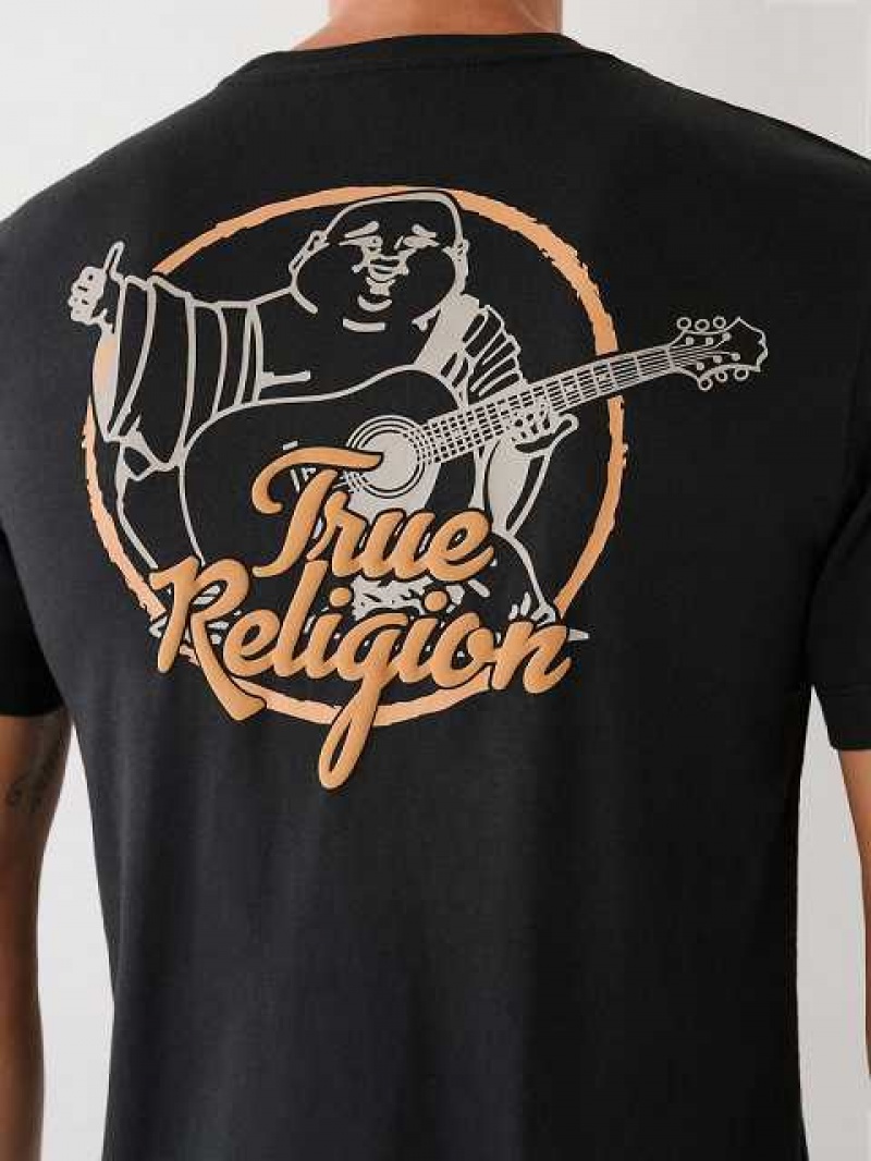 True Religion Buddha Logo T-shirt Herr Svarta | GUL249618