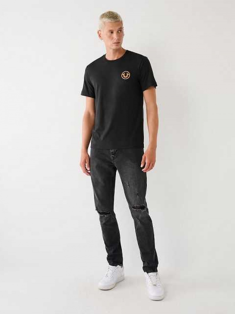 True Religion Buddha Logo T-shirt Herr Svarta | GUL249618