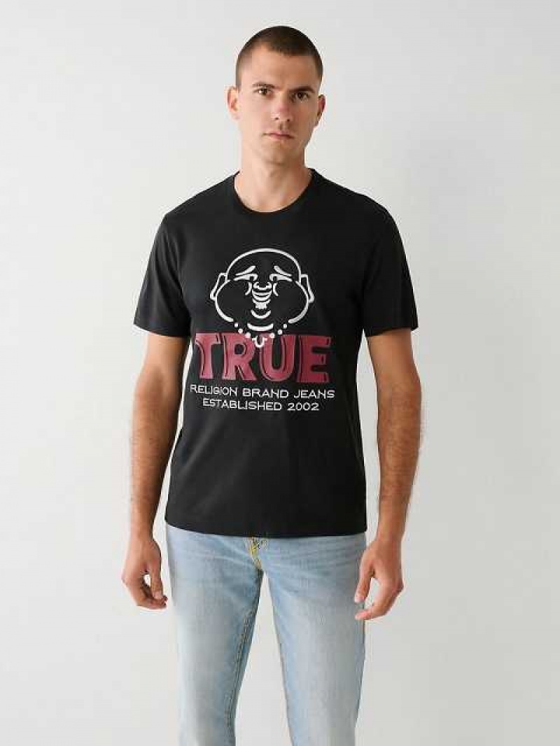 True Religion Buddha Logo T-shirt Herr Svarta | ZQY657419