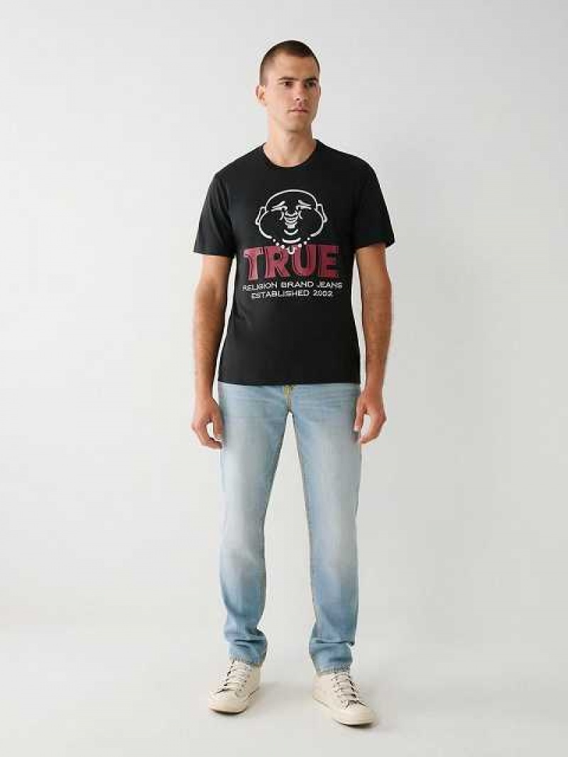 True Religion Buddha Logo T-shirt Herr Svarta | ZQY657419