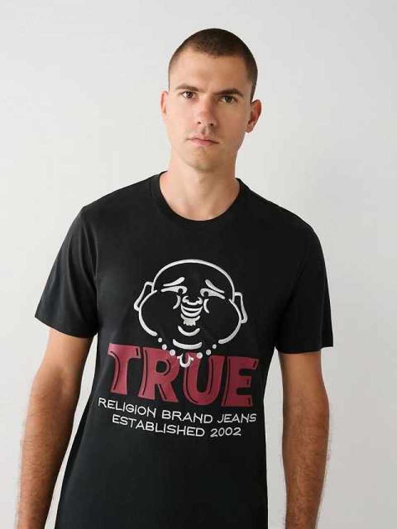 True Religion Buddha Logo T-shirt Herr Svarta | ZQY657419