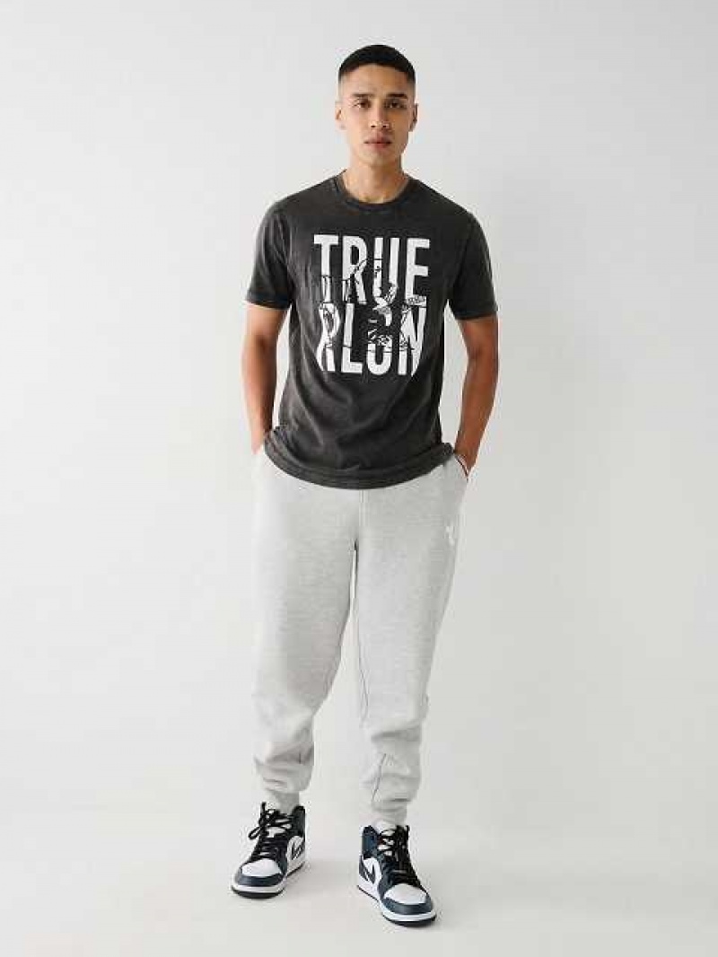 True Religion Buddha Logo T-shirt Herr Svarta | WOZ385679