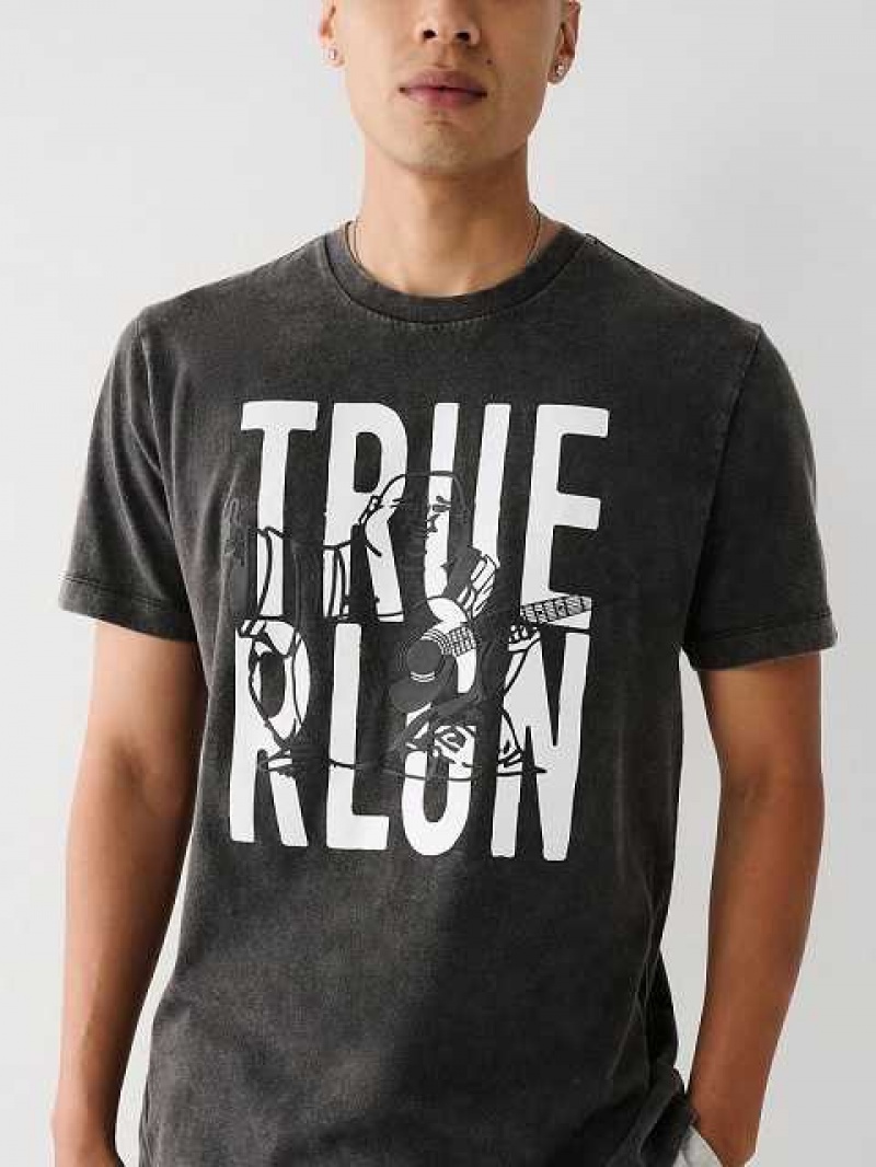 True Religion Buddha Logo T-shirt Herr Svarta | WOZ385679