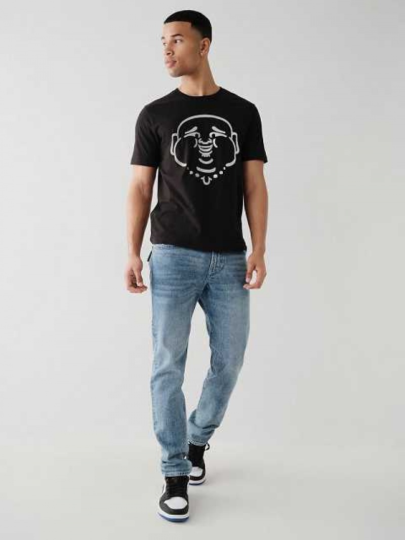 True Religion Buddha Logo T-shirt Herr Svarta | CJE152769