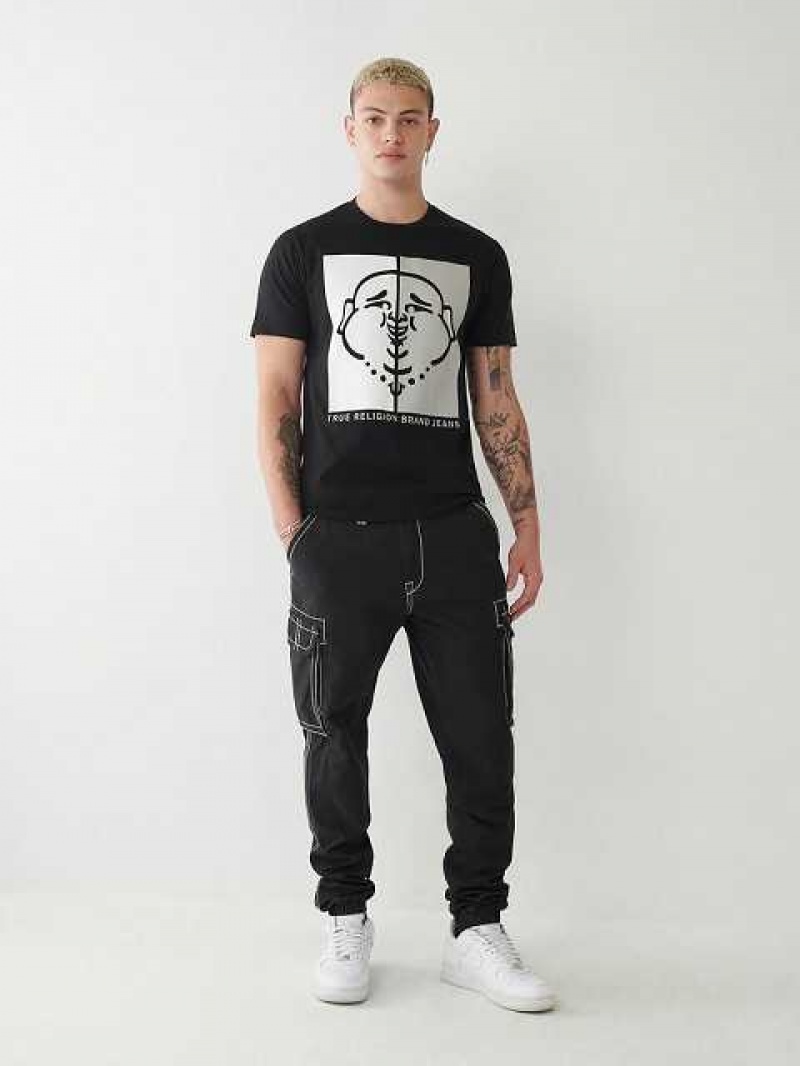 True Religion Buddha Logo T-shirt Herr Svarta | TPF214956