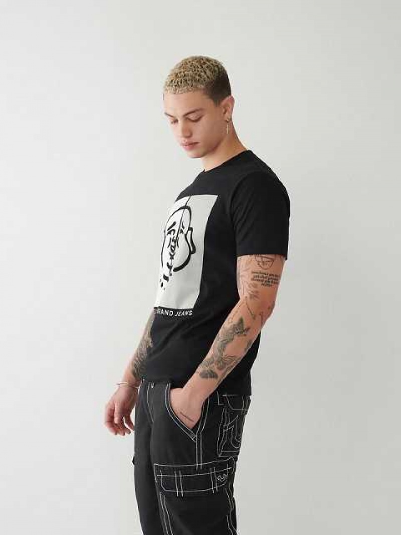 True Religion Buddha Logo T-shirt Herr Svarta | TPF214956