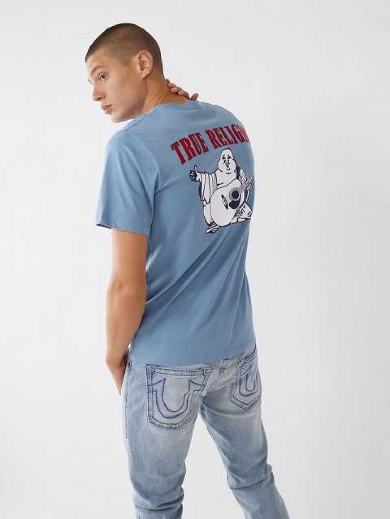 True Religion Buddha Logo T-shirt Herr Turkos | UPW379150