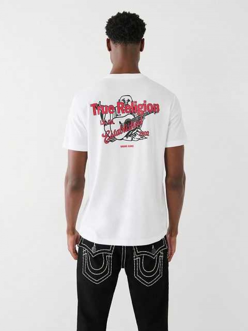 True Religion Buddha Logo T-shirt Herr Vita | XWL157029