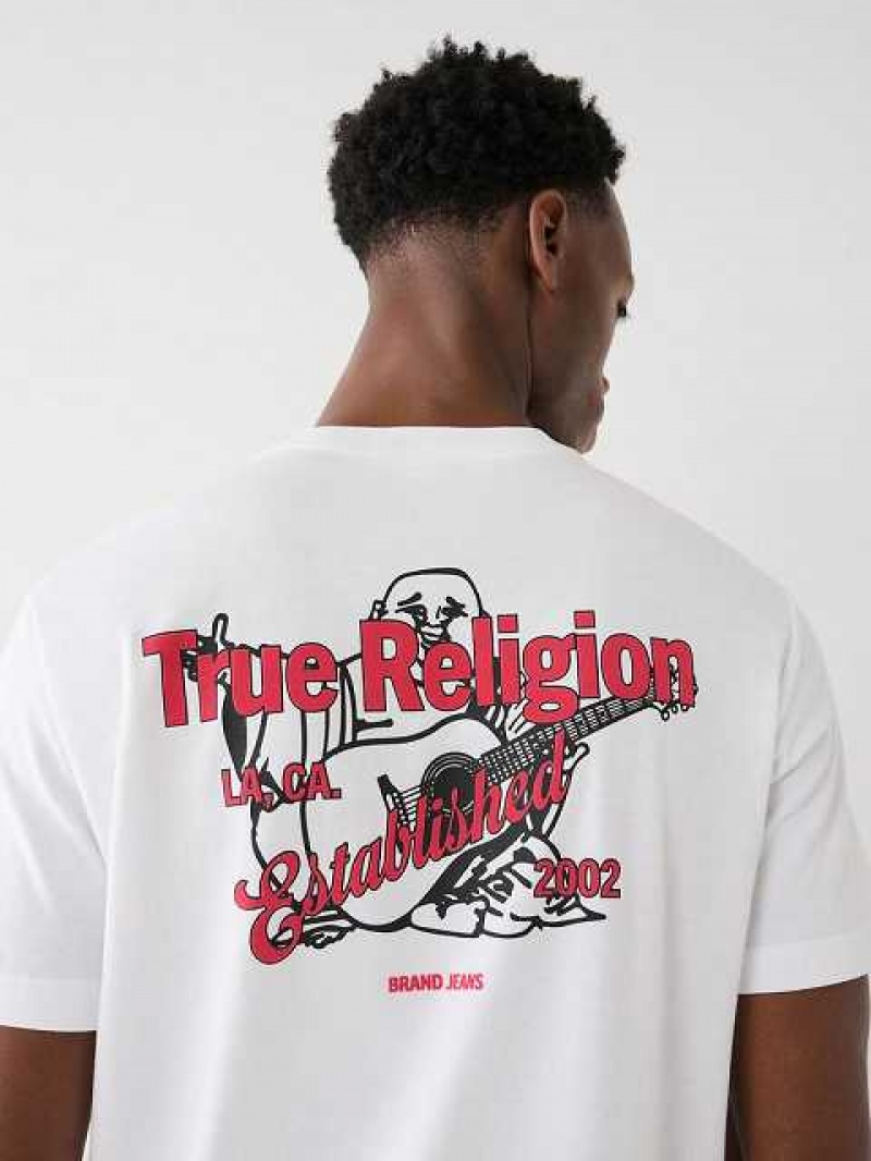 True Religion Buddha Logo T-shirt Herr Vita | XWL157029