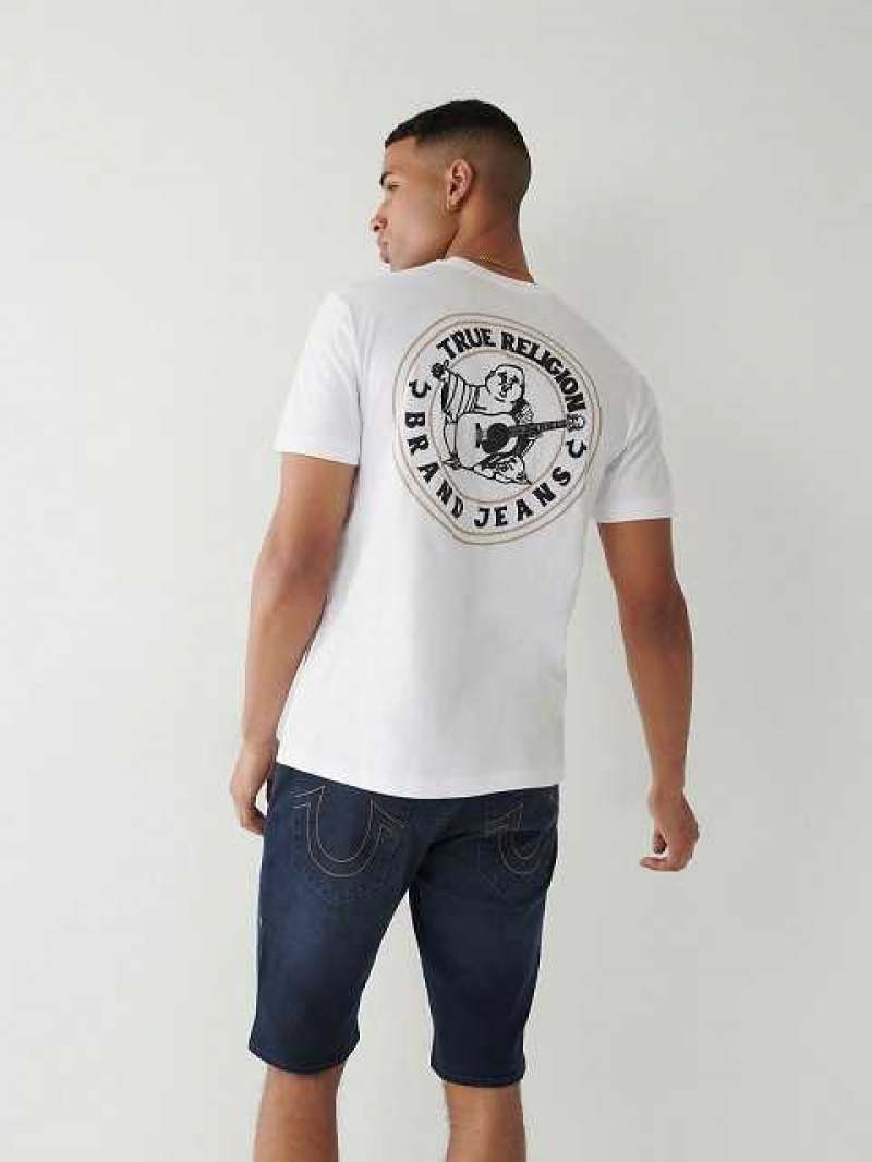 True Religion Buddha Logo T-shirt Herr Vita Svarta | BTH623574