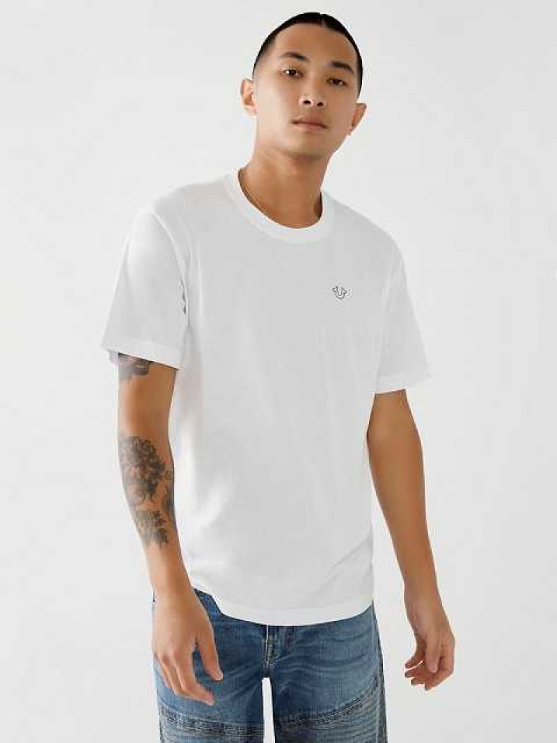 True Religion Buddha Logo T-shirt Herr Vita | CPE562048