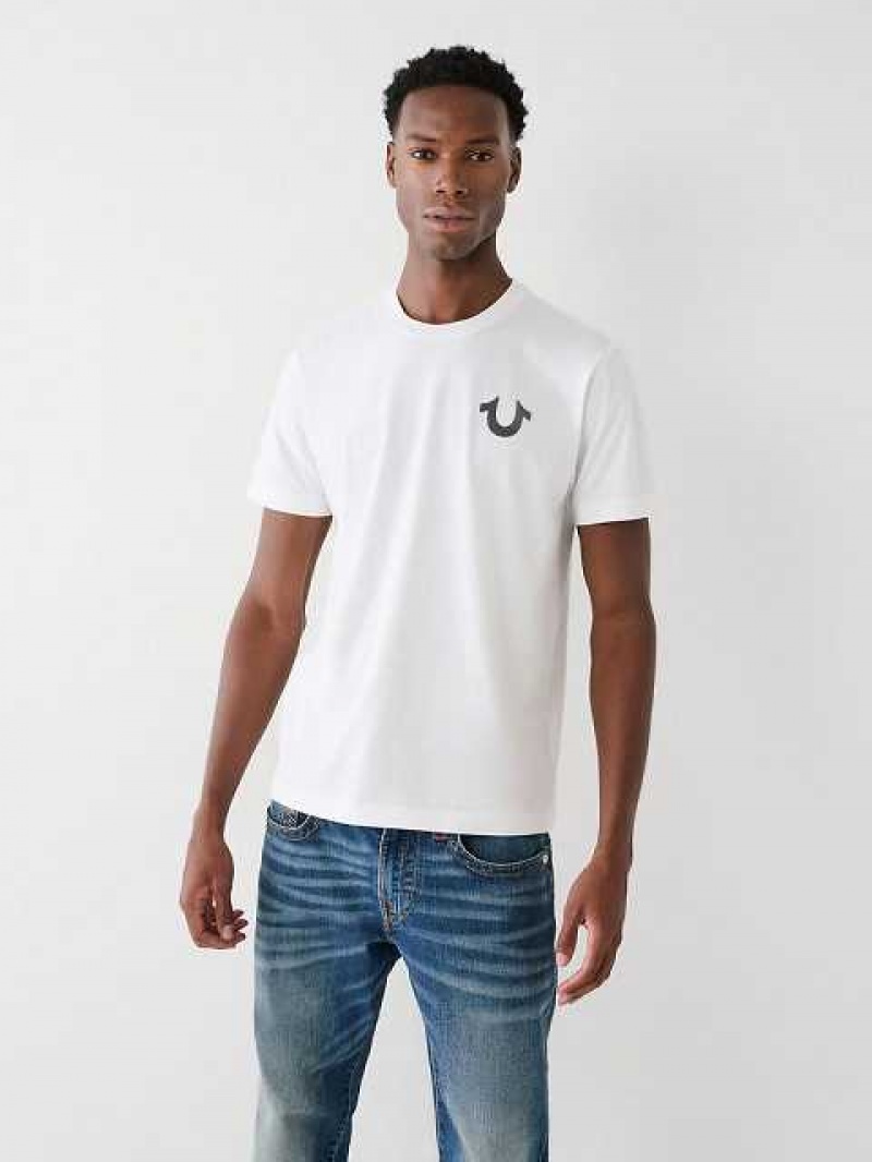 True Religion Buddha Logo T-shirt Herr Vita | OWJ921763