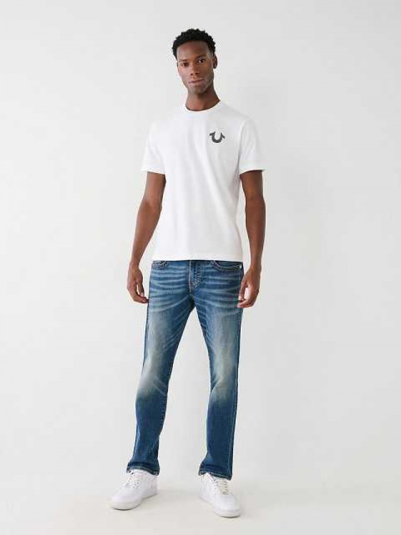 True Religion Buddha Logo T-shirt Herr Vita | OWJ921763