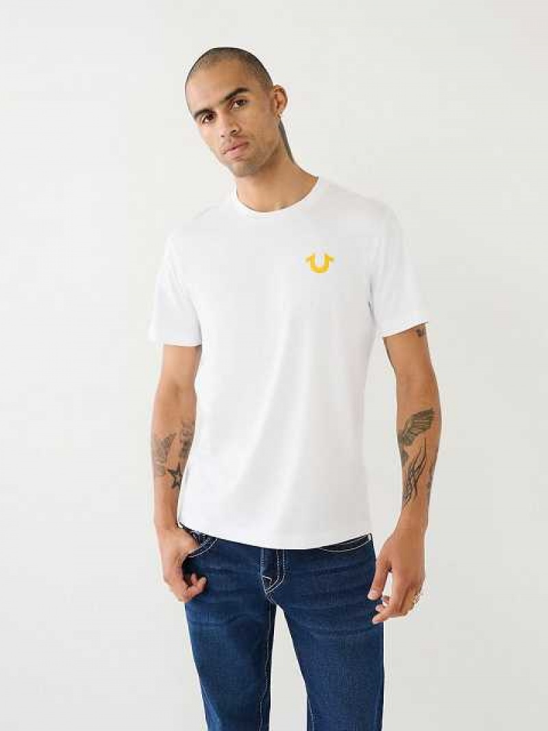 True Religion Buddha Logo T-shirt Herr Vita | TOY861257