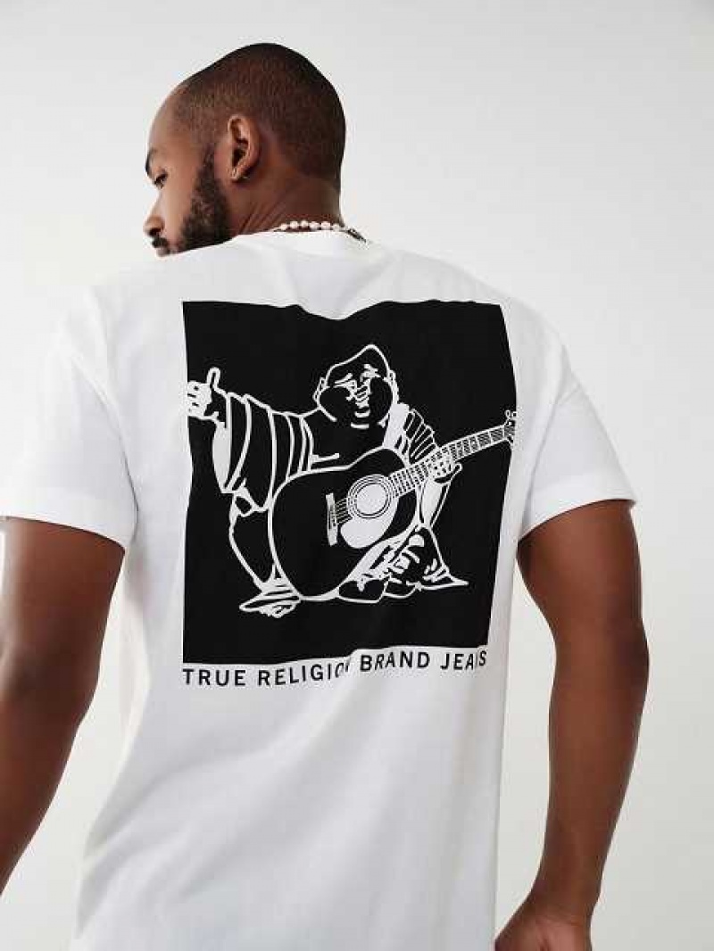 True Religion Buddha Logo T-shirt Herr Vita | QIH031457