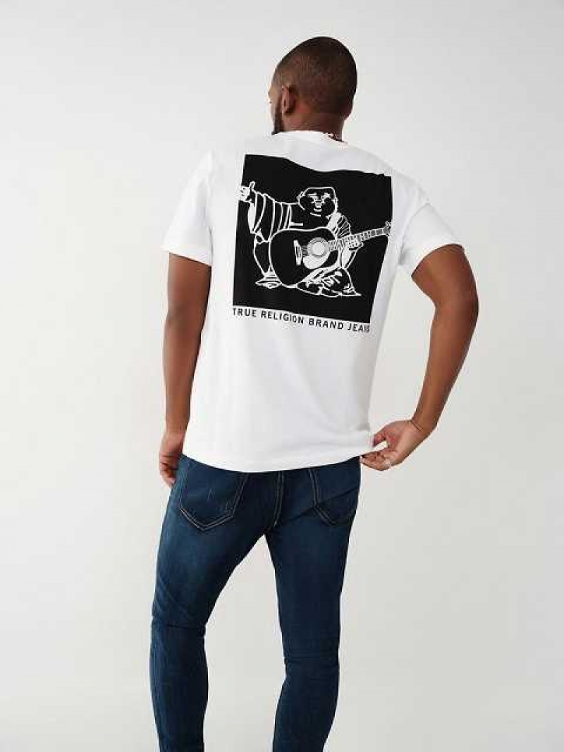 True Religion Buddha Logo T-shirt Herr Vita | QIH031457