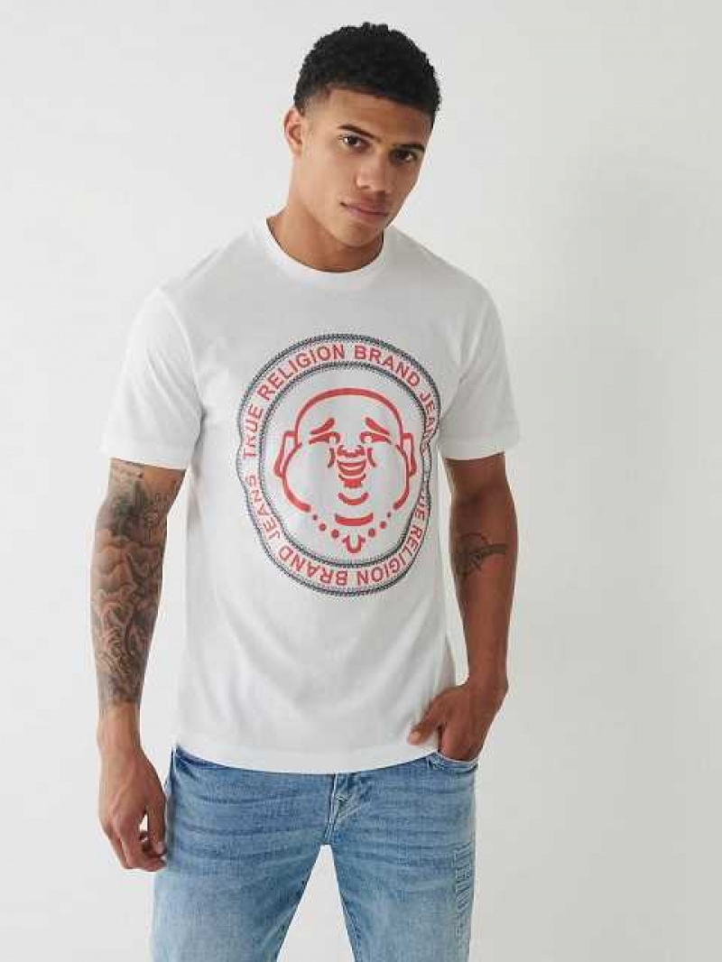 True Religion Buddha Logo T-shirt Herr Vita | IUM308641