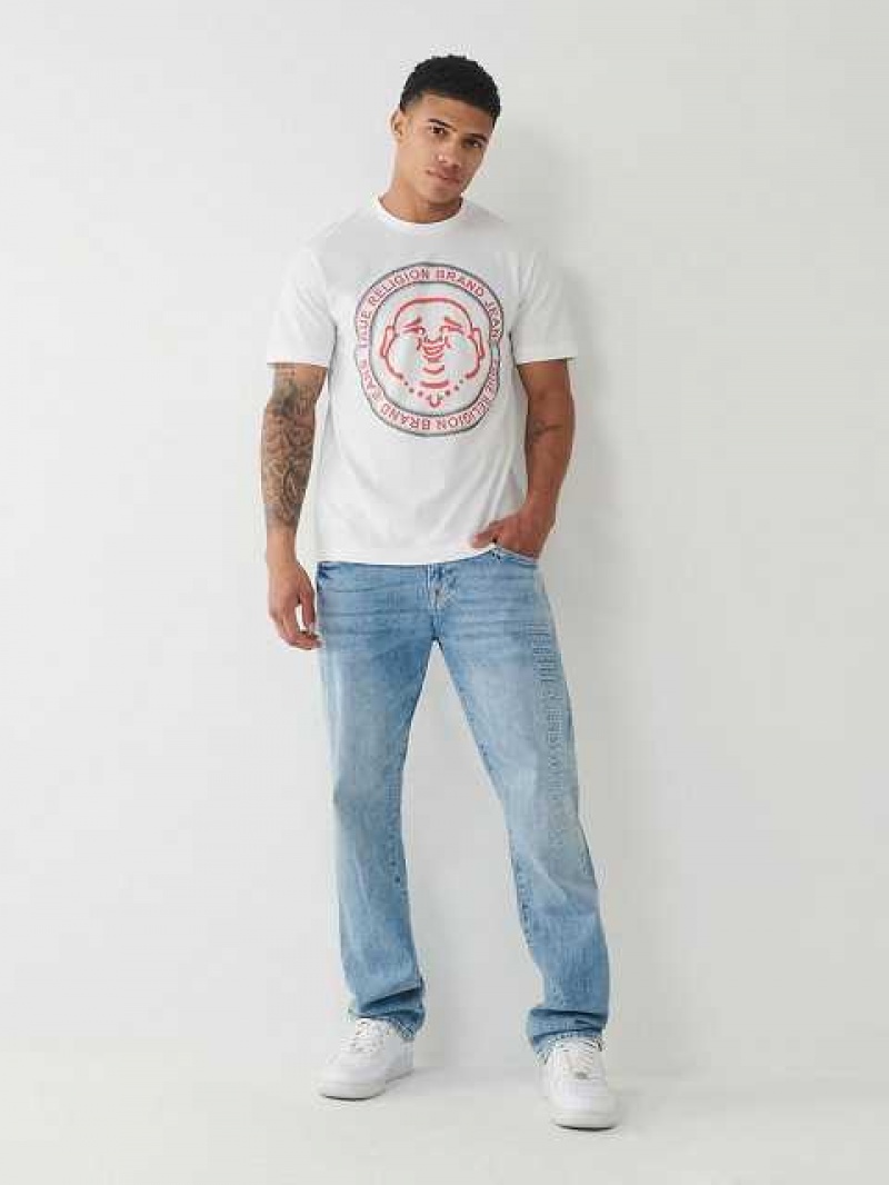 True Religion Buddha Logo T-shirt Herr Vita | IUM308641