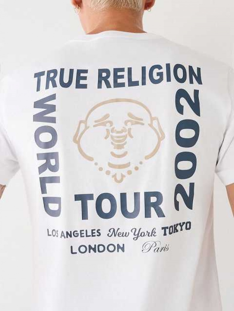 True Religion Buddha Logo T-shirt Herr Vita | REJ461398