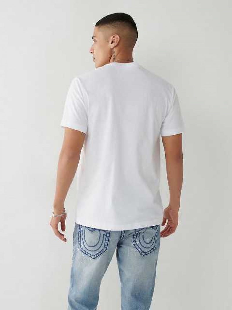 True Religion Buddha Logo T-shirt Herr Vita | UDA194520