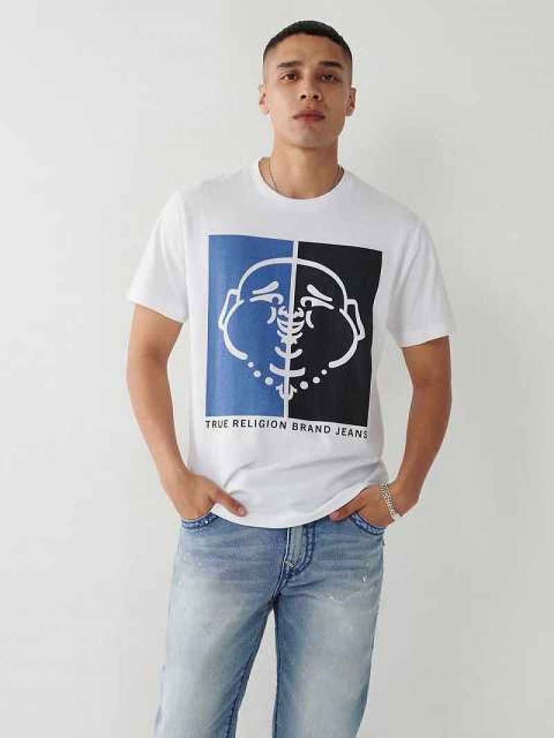 True Religion Buddha Logo T-shirt Herr Vita | UDA194520